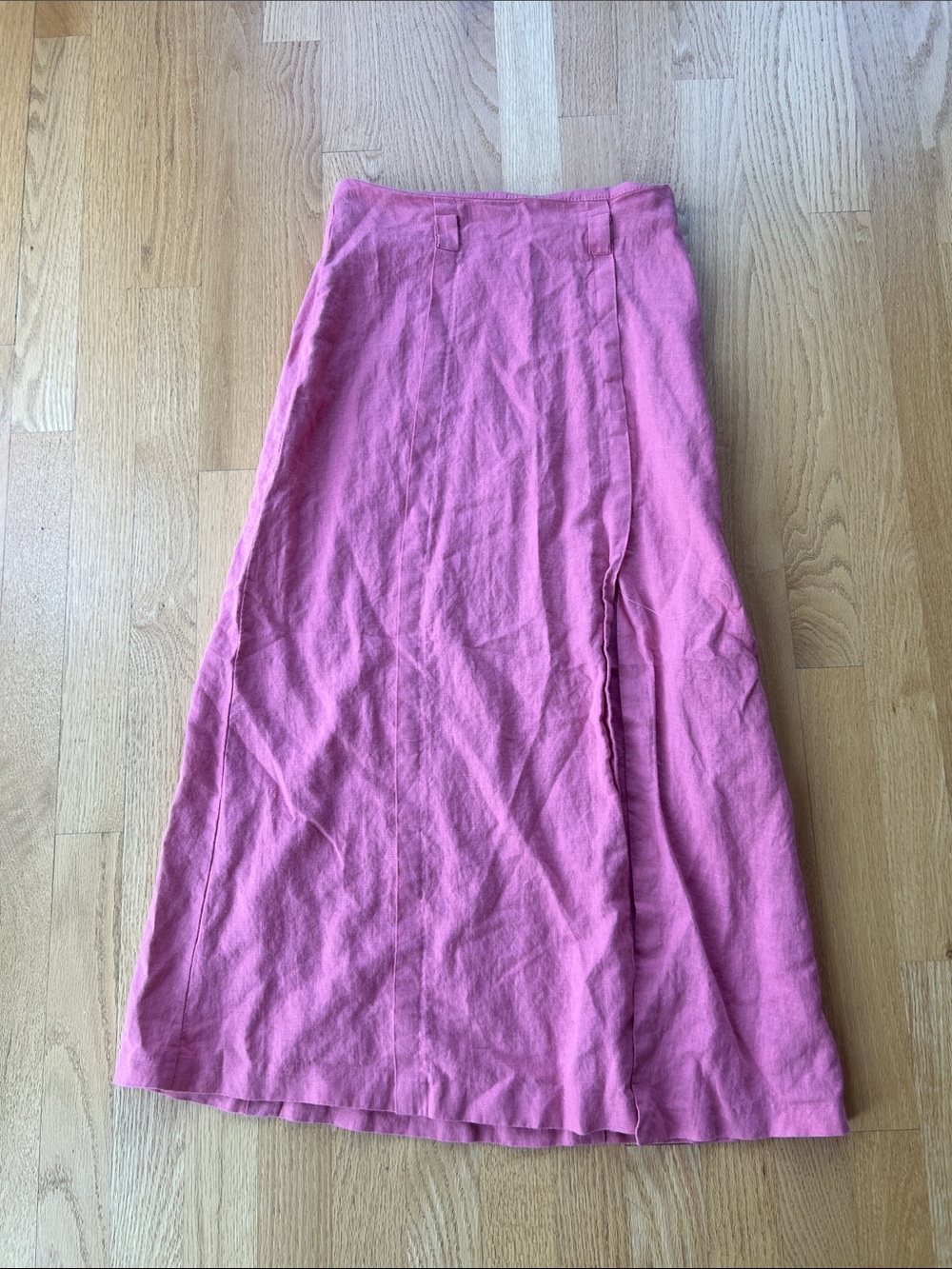 Zara Pink A-Line Maxi Skirt